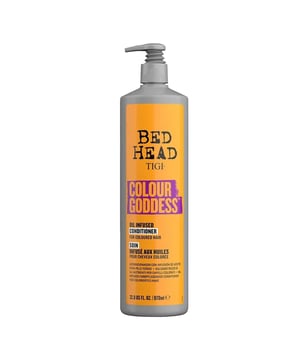 The Bed Head colour care range, with a Colour Protection System, has been tailored by professionals to care for and revive chemically treated hair and enhance colour vibrancy. This colour conditioner is oil-infused to help with colour maintenance and to keep colour looking electric. The conditioner nourishes, moisturises, smooths and conditions coloured hair to simulate a shiny salon finish.

Formulated with Sweet Almond Oil that is rich in vitamins and antioxidants and is known to condition and moisturise hair, Shea Butter for hair nourishment, Panthenol that gets converted to vitamin B5 for moisture, Vitamin E and Linseed which are powerful antioxidants, Coconut Oil for nourishment and hydration, and Keratin to help structure and repair hair. Leaving hair smooth, conditioned and frizz-free.

•Bed Head’s Colour Goddess Conditioner: A colour-enhancing formulation, not only designed with but used by salon professionals. Delivering salon results and salon experience at home.
•FOR WHO: Perfect for coloured hair, especially for highlighting brunette, copper and red tones.

Package Includes: Bed Head Colour Goddess Conditioner 970ml