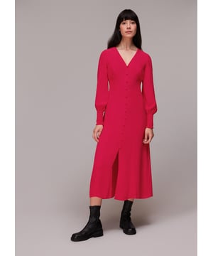 Elevate your wardrobe with the Ilana Midi Dress, perfect for any occasion with its chic design and versatile pink hue.