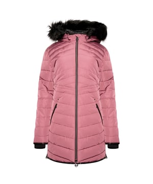 Material: 100% Polyester. Innenfutter: Cire Finish. Design: Gesteppt. Gewebe-Technologie: Ared 10000, Atmungsaktiv, DWR-Ausrüstung, Temperaturkontrolle, Wasserdicht. Hohe Wärmeleistung, innere Reißverschlussabdeckung, Metallreißverschluss. Ausschnitt: Kapuze. Manschette: Kunstlederbündchen. Ärmel-Typ: Langärmelig. Kapuzen-Merkmale: Verstellbar, abnehmbarer Kunstpelzbesatz, an der Kapuze angewachsen. Länge: Langarm. Taschen: 2 untere Taschen, Reißverschluss. Verschluss: Zwei-Wege-Reißverschluss. Saum: Kunstledereinfassung, Seitenschlitze, Reißverschluss. Nachhaltigkeit: Hergestellt aus recycelten Materialien.