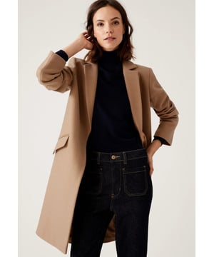 Louis Vuitton Flap Pocket Hooded Wrap Coat