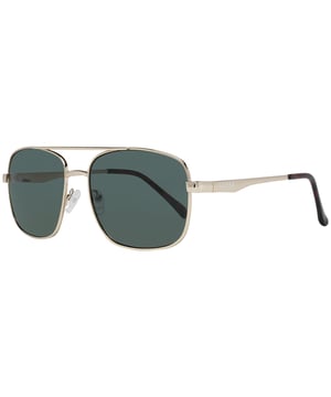 Las gafas de sol Guess GF0211 32N gris dorado tienen una moderna montura de aviador que transmite una sensación de elegancia atemporal. La montura está hecha de metal de alta calidad, conocido por su durabilidad y ligereza, lo que la hace cómoda durante todo el día. Las elegantes patillas incorporan el logotipo de Guess para dar un toque de sofisticación.