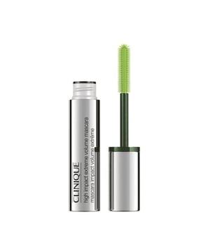 Die High Impact Extreme Volume Mascara stellt einen neuen Rekord auf. Längere Wimpern, dichtere, seidigere, einfach: extremere Wimpern als je zuvor. Und das alles in Rekordzeit. Einmal auftragen genügt, kein Nachtuschen notwendig. Extrem gepflegt: Hyaluronsäure, Panthenol, Pantethine und hydrolysiertes Weizenproteinpflegen die Wimpern, machen sie seidigweich, glänzend und flexibel. Extrem lang: Acrylsäure-Copolymer dehnt und verlängert die Wimpern schon beim ersten Auftragen. Das Auge wirkt größer und strahlender. Extrem präzise: Die multi-dimensional geformte XXL-Bürste hat eine größere Oberfläche. Jede Wimper wird exakt separiert und umhüllt, selbst kleinste Härchen. Extrem intensiv: Durch extrem reichhaltige Pigmente, wirkt die Mascara schwarz wie die Nacht. Extrem voluminös: Die extra große Bürste in Kombination mit der ultimativen Mascaraformel sorgt für dramatisches Volumen und Länge. High Impact Extreme Volume Mascara ist augenärztlich getestet und für Kontaktlinsenträger sowie für besonders empfindliche Augen geeignet. Unsere Clinique Clean Philosophie: Einfach. Sicher. Wirksam.  Entwickelt für optimale Resultate &ndash; ohne Hautirritationen.  Allergiegetestet.  100% Parfumfrei. Das Clinique Versprechen für Deine Augen. High Performance Make-up. Sanft zu den Augen. Augenärztlich getestet Für sensible Augen und Kontaktlinsenträger:innen geeignet