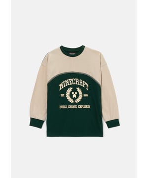 These supersoft Minecraft branded PJs with our A&R twist are a collab dream! Crafted from super soft jersey featuring a varsity style graphic. you'll be the coolest mob at the sleepover.