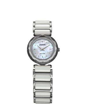 Jowissa Reloj de cuero con esfera de nácar Safira 99 para mujer