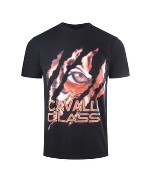 Blijf stijlvol en zelfverzekerd met dit Cavalli Class brand Logo Black T-shirt. Deze comfortabele top met een ontwerp met klauwen en een glurende tijger laat jouw unieke gevoel voor stijl zien en laat een onvergetelijke indruk achter! Ronde hals, korte mouwen 100% katoen Regular Fit, Past True To Size Stijlcode: SXT60N JD060 05051