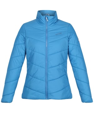 Lightweight 20d polyamide fabric. Durable water repellent finish. Synthetic Warmloft down-touch water repellent insulation. Medium weight fill. 100% polyester taffeta lining. Inner zip guard. 2 zipped lower pockets. Hidden elastication at cuff.