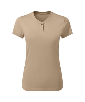 60% Cotton, 40% Recycled Polyester. Fabric: Soft Touch. Design: Plain. Neckline: Buttoned. Fit: Modern. Sleeve-Type: Short-Sleeved. 1 Button Placket, Branded Collar, Easy-Care, Twin Needle Stitching. 160gsm. Sustainability: Sustainable Materials.