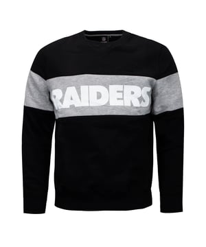 Fanatics Mens Oakland Raiders Pannelled Sweatshirt NFL Jumper 1573MBLK1LWORA