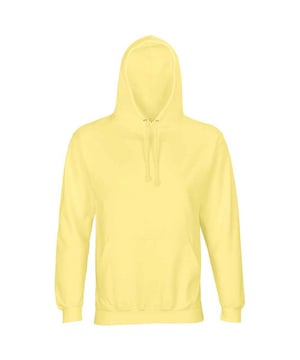 Materiaal: 80% Katoen, 20% Gerecycleerd Polyester. Stof: Geborsteld Rugvlies. 280gsm. Ontwerp: Eenvoudig. Dubbele stoffen kap, loshangende schouder, getapete hals, merkloos maatlabel.. Kapkenmerken: Trekkoord, Gegroeid op de kap. Hem: Ribben. Halslijn: Kapitein. Mouwtype: Met lange mouwen. Manchet: Ribbel. Zakken: 1 Kangoeroezak. Bevestiging: Trek aan de achterkant. Duurzaamheid: Amfori, BSCI, Fair Wear Approved, Oeko-Tex Standard 100 Gecertificeerd, PETA-goedgekeurd Vegan, REACH.