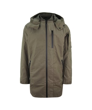 Jack Wolfskin Tech Lab Mars Chaqueta Zipup con capucha para hombres de color verde oscuro 1306071 5080