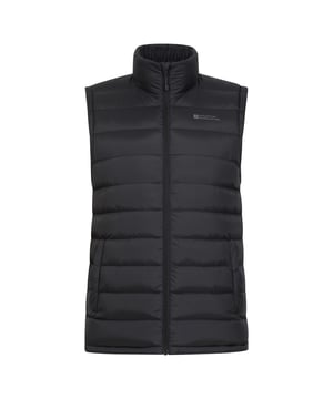 Schale: Nylon. Füllung: Mikrofaser. Design: Logo. Gewebe-Technologie: DWR-Ausrüstung, Isolierung, Isotherm, wasserabweisend. Ausschnitt: Hoher Halsausschnitt. Ärmel-Typ: Ärmellos. Taschen: 2 Seitentaschen. Verschluss: Durchgehender Reißverschluss.