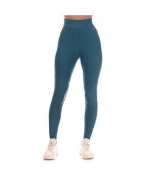 Womens Skins Series-3 Soft Long Tights in teal.- Elasticated waistband.- Medium compression profile for everyday comfort and support.- Silver reflective logos.- 75% Nylon  25% Elastane.- Ref: ST40300500574