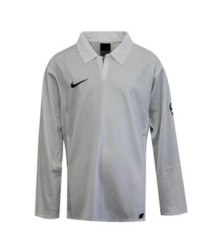 Nike Dry-Fit White Long Sleeved Kids Boys Football Harlequin Top 119832 100 Y20B