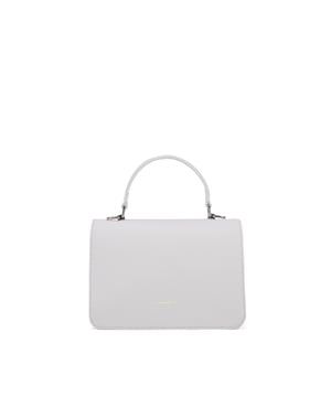 Damenhandtasche mit Magnetknopfverschluss. eine mit Reißverschluss-Innentaschen. fehlende Außentaschen. verstellbarer und abnehmbarer Schultergurt. Im PU-Griff. Drei Innenfächer.  Außenmaterial. Innen ungefüttert. Maße: 21x14x5,5 cm. Modeprodukt