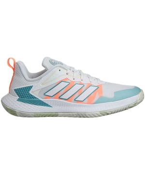 Maak kennis met de adidas tennisschoenen, ontworpen om je te helpen je doelen in recordtijd te bereiken. Deze schoenen zijn speciaal gemaakt voor ambitieuze spelers die hunkeren naar snel succes en zijn gemaakt om je snel en behendig op de baan te houden.

Met een lichtgewicht bovenwerk van mesh bieden deze schoenen een uitzonderlijk ademend vermogen, terwijl je toch licht op je voeten blijft. De voor hardcourt geoptimaliseerde Adiwear buitenzool biedt uitstekende tractie en duurzaamheid, zodat je snel kunt bewegen tijdens intense wedstrijden.


Deze schoenen zijn uitgerust met ondersteuning voor de middenvoet, zodat je snel kunt reageren als tegenstanders je proberen te verrassen. Deze ondersteuning verbetert je wendbaarheid, zodat je snel van richting kunt veranderen en het spel een stap voor kunt blijven. Ondertussen dempt de flexibele Bounce-middenzool elke sprint en zijstap, voor een soepele en responsieve rit.


Deze schoenen zijn ontworpen met een damesspecifieke pasvorm, zodat ze voldoen aan de unieke eisen van vrouwelijke spelers en comfortabel en stevig aanvoelen. De vetersluiting zorgt voor een aanpasbare pasvorm en stabiliteit tijdens zijwaartse bewegingen en snelle richtingsveranderingen.


Extra details zijn onder andere de Adituff teen voor extra duurzaamheid en bescherming tijdens agressief spel, en een hiel ondersteunend element voor stabiliteit en lockdown.


Samengevat zijn deze adidas tennisschoenen ontworpen voor spelers die vastbesloten zijn om hun doelen te bereiken met uitzonderlijke snelheid. Met kenmerken als een lichtgewicht bovenwerk van mesh, een voor de hardcourt geoptimaliseerde buitenzool, ondersteuning voor de middenvoet, een responsieve Bounce-middenzool en een damesspecifieke pasvorm bieden deze schoenen de benodigde tools voor succes op de tennisbaan. Trek ze aan, omarm de wendbaarheid en overtref je doelen met ongeëvenaarde snelheid en vertrouwen.