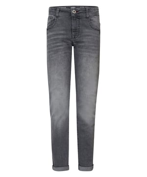 De Turner jeans heeft een regular tapered fit. De broek valt wat wijder aan de bovenkant en loopt dan wat smaller naar de enkel.Turner jeansRegular tapered fitT/m maat 146: haak-oog sluitingT/m maat 152: knoop-en ritssluiting98% katoen, 2% elastaan