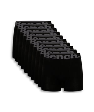 Update your wardrobe essentials with this 10-pack of ‘Putt' boxers from Bench. These boxers feature the iconic Bench logo on the waist, an elasticated jaquard waistband and are made from Cotton rich fabric for all-day comfortable wear.