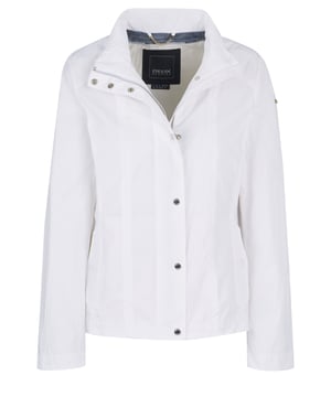 100% poliéster; chaqueta Geox; Modelo: W9220AT2415F1492; Mano de obra de alta calidad; Ligeramente ajustado a la figura; cuello alto; Cierre: Tapeta de botones con 7 botones automáticos, cremallera bidireccional; Dos bolsillos delanteros con broche, un bolsillo interior; broches en los puños; Detalles del logotipo Geox