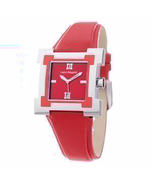 Laura Biagiotti LB0038L-03 - Reloj para mujer cuarzo acero inoxidable• material: acero inoxidable• cristal: minèral• pulsera: cuero• correa: plata rojo• resistencia al agua: 0 m (0 ATM)• tamaño de la caja: 30 mm