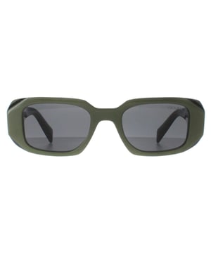 Las gafas de sol Prada PR17WS 13N5S0 negro salvia gris oscuro son un elegante diseÃ±o fabricado en material de acetato de alta calidad que garantiza durabilidad y comodidad. Las patillas estÃ¡n adornadas con el icÃ³nico logotipo de Prada, que aÃ±ade un toque de sofisticaciÃ³n. Estas gafas de sol son perfectas para cualquier ocasiÃ³n, ya sea un dÃ­a al sol o una salida nocturna por la ciudad.