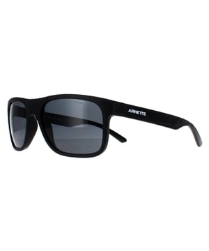 Arnette Square Mens Recycled Black Grey Polarized AN4341 Khim  Sunglasses are a dynamic blend of urban style and practicality, designed for those who embrace bold, modern aesthetics. These sunglasses feature a distinct square frame made from lightweight and sustainable bio-acetate, delivering durability with an eco-conscious edge. The sharp geometric design creates a striking look that suits a range of face shapes, making a confident statement wherever you go. Outfitted with high-performance lenses, the Khim sunglasses provide excellent UV protection and crystal-clear vision, ensuring both safety and style in bright conditions.