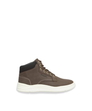Make your next weekend sneakers a hybrid!  The Cheetham mid-high sneaker boots are a perfect balance of sport and smart.  Available in various shades.  The upper is crafted from faux nubuck for a high-quality look.  The sport-inspired sole is perfect for busy schedules running from the office to a night out, without sacrificing on style.