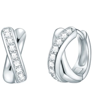 Meet the everyday trott with a fashionable refresher cure by choosing this exquisite ear screola couple from Rafaela Donata. Made from fabulous and everyday 925 sterling silver and provided with long -lasting start -up protection, the creoles are the ideal companion for every day. They appear particularly interesting due to their extraordinary X-shape in the front area, which, due to the careful glossy polish and the scrapped zirconia crystals, looks extremely vivid. This uncomplicated fashion all-rounder is rounded off with a practical folding mechanism that makes mating into child's play.