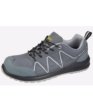 Need a safety shoe for your job, then look no further than the Grafters Turlock, a flexible and lightweight shoe that combines both safety and comfort.
- TPU Overlaid Mesh
- Fully composite Non Metal Safety Trainer
- Glass fibre safety toe cap
- Heel tab for easy on/off wear
- Kevlar Anti-penetration midsole
- TPU Toe Protector
- PU Sole