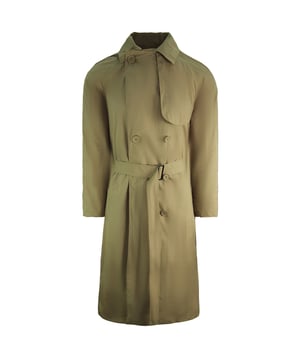 Lacoste -Baumwollgürtel Graben Frauen Beige Long Mantel