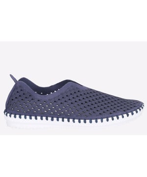 Trendy espadrille-inspired summer shoes from Divaz! The upper is adorned in a stylish beach-ready mermaid fish-scale print whilst the sporty white athleisure sole has a fun jute rope print! Easy pull on features makes this a quick active choice.
- Women's espadrille-inspired slip on shoes
- Superbly lightweight construction
- Non-leather soft microfibre upper
- Cooling style with breathable perforations
- Waterside mermaid fish scale pattern
- Wide V-neck opening
- Easy pull on tab for quick changes
- Low profile with stitched construction
- Energy rebounding deep foam layered insole
- Espadrille embossed grippy rubber outsole