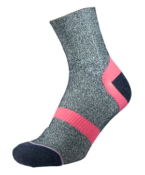 1000 Mile Women's Approach Repreve Double Layer SocksIntroducing the 1000 Mile Approach Sock, crafted for exceptional comfort with modern approach footwear. Its innovative design ensures a moisture-free experience as the inner layer effortlessly wicks away sweat, while the outer layer seamlessly adapts to shoe movements, minimizing friction and safeguarding against blisters and wear.Engineered with a special blend of fibers, this sock keeps your feet at a pleasant temperature, making it ideal for warmer weather outdoor activities. Pair it with lightweight boots, approach/trail shoes, or sandals for unmatched performance.Machine wash at 30 degrees. Avoid bleach and tumble drying for long-lasting durability.Extra Product DetailsMaximum comfort for technical approach footwear.Inner layer wicks away moisture, keeping feet dry.Outer layer reduces friction and prevents blistersDurable construction minimizes wear and tear.Maintains comfortable foot temperature in warmer weather.Perfect for lightweight boots, approach/trail shoes, and sandals.Easy to clean with machine wash at 30 degrees.Long-lasting quality, avoid bleach and tumble drying.