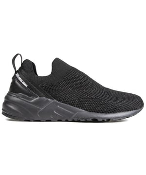 These Xti Trainers Are A Great Interpretation Of The Sock Trainer And Feature A Black Textile Upper With A Cushioned Foam Insole, Branded Heel And A Chunky Black Outsole For An On-trend Mono Look. The Lightweight, Modern Design Assures All Day Support In Style.