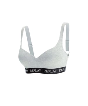 Dieses bequeme Damen-Bralette ist ein toller Begleiter für drunter. Es punktet mit breiten, verstellbaren Trägern und bügellosen, gepolsterten Cups. Aus hochwertigen Materialien gefertigt, bietet es einen hohen Tragekomfort. Das elastische Unterbrustband ist in einer Kontrastfarbe gehalten und rundum mit dem gewebten Label-Schriftzug versehen.