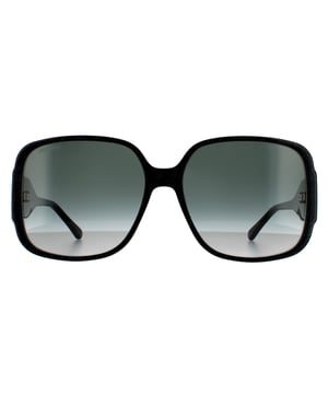 Jimmy Choo Square Womens Black Glitter Dark Grey Gradient 90041091 Jimmy Choo are a square style crafted from lightweight acetate. Rubber nose pads and gradient lenses provide all day comfort. The Jimmy Choo's logo is engraved into the temples for brand authenticity.