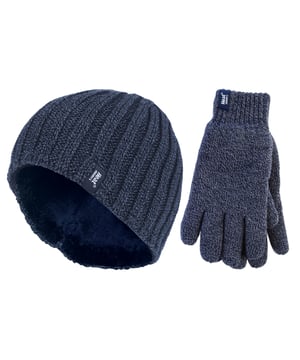 When it gets cold, you need the ultimate set of thermal gear to make sure you’re as warm as possible! Heat Holders is your solution with our mens thermal insulated hat and glove set. Fully faux fur / fleece insulated lined winter hat with superior thermal qualities, keeping your head warm throughout. The ribbed design makes for an extra comfortable fit. These Heat Holders thermal gloves are designed to keep warm air close to the skin, keeping your hands warmer for longer. With a special Heat Holders yarn and Heatweaver plush like lining these gloves prove to have superior moisture breathing abilities whilst insulating your hands and keeping them toasty and warm. Heat Holders Yarn – Specially developed thermal yarn provides high performance insulation against cold. It also has superior moisture breathing abilities. Heat Weaving Lining – Heat Weaver insulation is a plush fur-like thermal lining that maximises the amount of warm air held close to the skin. About Tog Ratings – The tog rating is a measurement for the thermal ability of a garment, approved by British Standard. Cable Construction – Our stretchable rib construction contours around the natural shape of your head, hands and neck for improved fit, warmth and comfort.