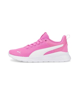 PRODUCT STORY Deconstructed and refined, the Anzarun Lite Trainers ensure a clean look that's perfect for every occasion. Featuring a breathable mesh upper, a cushy EVA midsole and true heritage PUMA branding throughout, this trainer is comfort and style combined. FEATURES & BENEFITS SoftFoam+: PUMA’s comfort sockliner for instant step-in and long-lasting comfort that provides soft cushioning every step of your dayPU midsole: PUMA’s Polyurethane midsole assists a smooth foot stride for comfortable wear and a futuristic look DETAILS Low bootMesh-based textile upperEVA midsole for comfortNon-marking rubber outsole for gripPUMA Wordmark on tonguePUMA Formstrip at lateral sidePUMA Youth style: recommended for older kids between 8 and 16 years