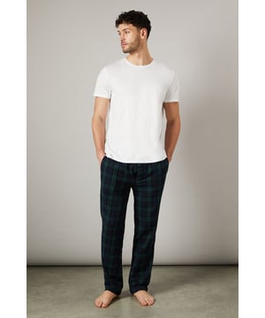 Navy Blackwatch Brushed Check Pyjama Bottoms