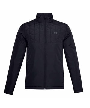 Het Under Armour Reactor Men's Black Golf Hybrid Jacket is een veelzijdige en prestatiegerichte outerwear die is ontworpen om aan de behoeften van golfers te voldoen. De Reactor-technologie van Under Armour zorgt voor adaptieve warmte, waardoor het een ideale keuze is voor golfers die comfortabel willen blijven in wisselende weersomstandigheden terwijl ze hun bewegingsvrijheid op de baan willen behouden.

Belangrijkste kenmerken:

 Reactor-technologie:  Dit jack is voorzien van de Reactor-technologie van Under Armour, die zich aanpast aan je activiteitenniveau en warmte biedt wanneer je die nodig hebt, terwijl het ademend vermogen behouden blijft. Het zorgt ervoor dat je comfortabel blijft tijdens je rondjes golf, zelfs bij wisselend weer.

Hybride ontwerp:  Het hybride ontwerp van het jack combineert lichtgewicht isolatie in de body met ademende stretchpanelen op belangrijke plekken. Deze combinatie maximaliseert de beweeglijkheid, zodat je je volledig kunt bewegen tijdens je golfswing.

Vochtafvoerend:  De vochtafvoerende technologie van Under Armour helpt je droog te blijven door zweet snel van je huid af te voeren. Deze eigenschap is essentieel voor het behouden van comfort en focus op de golfbaan.

Windbestendig: Het jack biedt bescherming tegen de wind, wat vooral handig is op de golfbaan, waar winderige omstandigheden je spel en comfort kunnen beïnvloeden.

Volledig afsluitbare voorkant:  Dankzij de volledige rits aan de voorkant kun je het jack gemakkelijk aan- en uittrekken en kun je het ventilatieniveau naar behoefte aanpassen tijdens je rondes.

Zakken met rits:  Meerdere zakken met rits bieden handige opbergruimte voor je golfaccessoires, zoals tees, scorekaarten of kleine waardevolle spullen zoals sleutels en portemonnees.

Klassiek zwart ontwerp:  De klassieke zwarte kleur en het strakke ontwerp maken dit jack geschikt voor golfers die een tijdloze en veelzijdige outerwear willen. Het past goed bij golfkleding en kan casual worden gedragen.