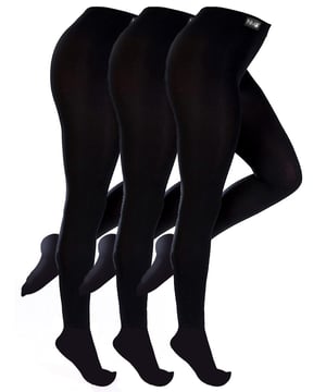 If you're going to spend your time out in the cold, you might as well be comfortable. That's why we created these THMO Ladies Thermal Tights. If you're looking for a pair of thermal tights that are comfortable, warm and have a unique construction then these are a must! The thermal brushed inner provides extra warmth to the wearer's legs making them much warmer than a standard winter pair of tights and the 0.5 tog rating with excellent thermal fibres keeps warm air close to the skin and means these tights are suitable for all cold weather conditions. The soft to the skin material is comfortable and has been designed to be free of side seams so there is no irritation when wearing these tights. These tights also have a comfort gusset to ensure an extra comfortable fit. Not only are these tights super warm but they come in a 3 pair pack which makes them great value for money! The THMO logo badge is stitched in at the top of the garment, separating your tights fashion from the rest. Remember... BE WARM, THINK THMO. These tights come in a 3 pack and are available in Black, they’re made from 90% Polyester, 10% Elastane and come in 3 Ladies Sizes: Small (8-10, 38-40in), Medium (12-14, 42-44in) & Large (16-18, 46-48in). They are Machine Washable.