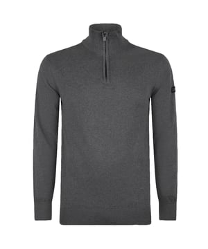 Jersey de hombre de la marca Presly & Sun. El jersey de Presly & Sun está hecho de algodón orgánico y tiene un corte recto. El suave algodón proporciona una gran comodidad.  Marca: Presly & SunNombre del modelo: Lewis Zip Knitted Pullover Categoría: jersey de hombreMateriales: algodónColor: gris oscuro