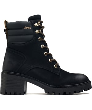 Til je stijl naar een hoger niveau met de Jeep Spirit Raven enkellaarsjes. Deze opvallende zwarte laarzen hebben gouden accenten en een hak van 6 cm voor een edgy look. Ze zijn gevoerd voor comfort en hebben een rits aan de binnenkant voor eenvoudig dragen. De robuuste rubberen zool en de geprofileerde buitenzool zorgen voor zelfverzekerde verkenning van de stad. Deze laarzen met leren look zijn perfect voor een avondje uit of om je dag dramatischer te maken en zullen overal waar je gaat de aandacht trekken.