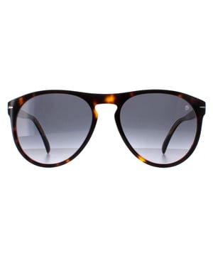 David Beckham Round Mens Dark Tortoise Grey Gradient DB1008/S  Sunglasses seamlessly blend timeless elegance with contemporary flair. The sleek and slender frame exudes refinement, while the lenses offer both unparalleled clarity and UV protection. Whether you're strolling down city streets or lounging poolside, these sunglasses elevate every ensemble with a touch of Beckham's signature charm and charisma. Make a statement with every step you take, exuding confidence and allure with these sunglasses by David Beckham.