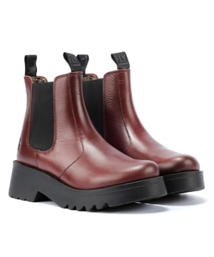 Chelsea boot with premium leather upper, padded footbed for comfort and a chunky rubber sole for durable traction and modern style.