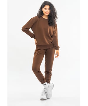 Tom Barron Damen Lässiger Oversize-Trainingsanzug-Set
