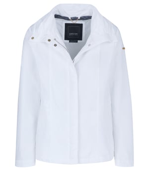 100% poliéster; chaqueta Geox; Modelo: W9220XT2447F1492; Mano de obra de alta calidad; Cuello alto con botón a presión; Dos bolsillos delanteros; Cremallera; Detalles del logotipo Geox