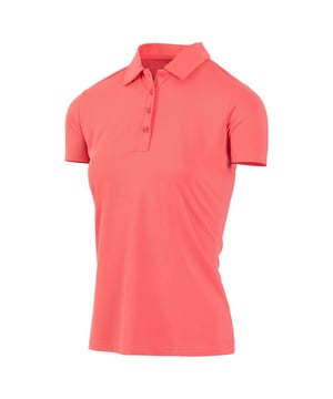 91% Polyester, 9% Elastaan. Stof: 4 Way Stretch, Honingraat, Jacquard, Gebreid. Ontwerp: Effen, Rubberen logo. Bevestiging: knop, pullover. Halsuitsnijding: Kraag in zelfklevende stof, Omslagkraag. Mouwtype: Korte mouwen. Stoftechnologie: Ademend, Vochtafvoerend, UV-bescherming. Klep met 4 knopen, Merkknopen.
