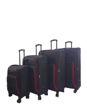 Ga op avontuur met onze voortreffelijke bagageset met 8 wielen. GEWELDIGE COMPATIBILITEIT MET LUCHTVAARTMAATSCHAPPIJ: We begrijpen dat reizigers gedurende hun hele leven met veel verschillende luchtvaartmaatschappijen kunnen vliegen. Daarom hebben we deze handbagage zo ontworpen dat deze wordt geaccepteerd door de overgrote meerderheid van luchtvaartmaatschappijen in Groot-Brittannië, Europa en Noord-Amerika. Waaronder easyJet, British Airways, Delta, Flybe, Lufthansa, Ryanair (Priority Boarding), Norwegian, Jet2, KLM, Virgin Atlantic en nog veel meer. (Neem contact op met uw luchtvaartmaatschappij voordat u een aankoop doet). Belangrijkste kenmerken: Opvallende kleuren: Dompel jezelf onder in de allure van het paradijs met een levendige kleur Compacte cabinegrootte: Voldoet aan de eisen van luchtvaartmaatschappijen voor probleemloos instappen, met een ruim interieur en manoeuvreerbaar met een stevig handvat en 360 graden wielen. Soepele 360 ​​graden dubbele spinners met 8 wielen voor moeiteloze mobiliteit Veilig geïntegreerd 3-cijferig slot voor verbeterde veiligheid. Gemaakt van ultrasterk Jacquard nylon 600D-materiaal voor duurzaamheid. Zelfsluitende telescopische handgreep en ritssluiting voor eenvoudig gebruik. Geniet van de perfecte mix van functionaliteit en esthetiek met onze reiscollectie - uw paspoort voor een naadloze en stijlvolle reis. 20 inch handbagage - maat 55 x 40 x 20 cm Gewicht: 2,5 kg Capaciteit: 38 liter 26 inch medium koffer - maat 73 x 44 x 29 cm Gewicht: 3,3 kg Capaciteit: 95 liter 29 inch grote koffer - maat 84 x 47 x 32 cm Gewicht: 4 kg Capaciteit: 127 liter 31 inch X grote koffer - maat 89 x 51,5 x 36 cm Gewicht: 4,3 kg capaciteit : 165 Liter Het betreft een set van 4 stuks maten | Cabine+ Middel+ Groot + XL