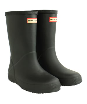 Let your child step out in vibrant style with the Hunter Original First Kids Wellington Boots. These iconic boots are a miniature version of the classic adult style, ensuring your little one stays fashionable while exploring the great outdoors. The bold color adds a playful touch to rainy days, making these boots a must-have for every young adventurer.

Key Features:

 Durable Construction:  Crafted from high-quality rubber, these boots are built to withstand the rigors of active play. The durable material ensures longevity and resilience, making them perfect for puddle-jumping and outdoor escapades.

 Waterproof Design:   Keep your child's feet dry in any weather with the fully waterproof construction. The boots are designed to withstand rain, mud, and puddles, making them ideal for all-season wear.

 Comfortable Fit:   The boots feature a comfortable fit to keep your child's feet happy during extended play. The orthopedic design provides excellent support, and the adjustable strap allows for a customized fit.

 Easy On and Off:   Designed with little ones in mind, these boots feature a convenient pull-on style. The wide opening and pull tabs make it easy for kids to put on and take off their boots independently.

 Grip Soles:   The slip-resistant sole provides excellent traction, ensuring stability on various surfaces. Whether on wet sidewalks or muddy trails, your child can confidently explore while staying sure-footed.

 Reflective Details:   For added safety, the boots incorporate reflective details. These details enhance visibility in low-light conditions, making them a practical choice for evening adventures.

 Iconic Branding:   Featuring the iconic Hunter logo on the front, these boots showcase the renowned quality and style associated with the Hunter brand.

Invest in the Hunter Original First Kids Wellington Boots â€“ a perfect combination of style, durability, and functionality that will have your child excited to tackle any rainy day with confidence.