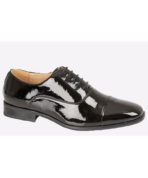 These Pueblo shoes from Goor are sure to make you look the part whilst giving your formal, smart or work attire a boost in character and comfort
- Patent synthetic upper
- Lace closure
- Cushioned footbed
- leather lining
- Raised heel
- Durable rubber outsole