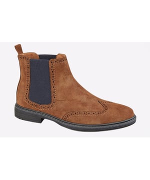 Designed for the man about town looking to get an on trend style that is sure to stand out and partener with any smart casual outfits.- Synthetic upper
- Slip-on fit
- Twin gussets
- Heel pull loop
- Padded leather sockliner
- Slight raised heel
- Brogue detailing
- Durable rubber outsole